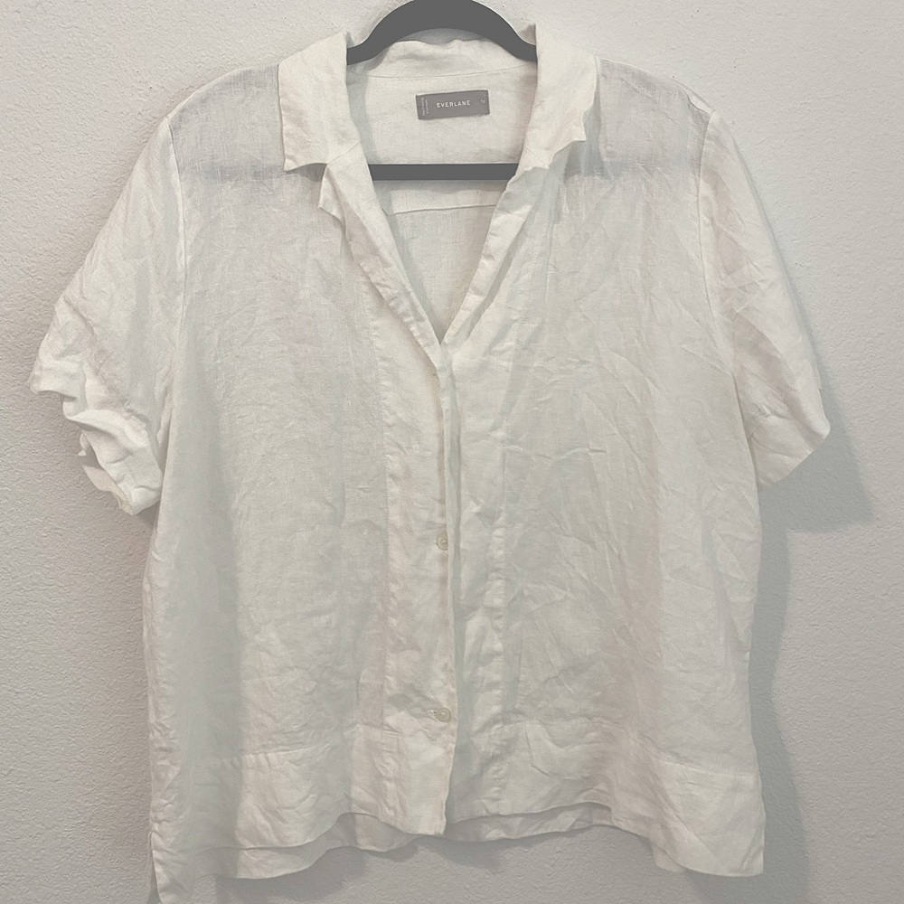Everlane linen blouse